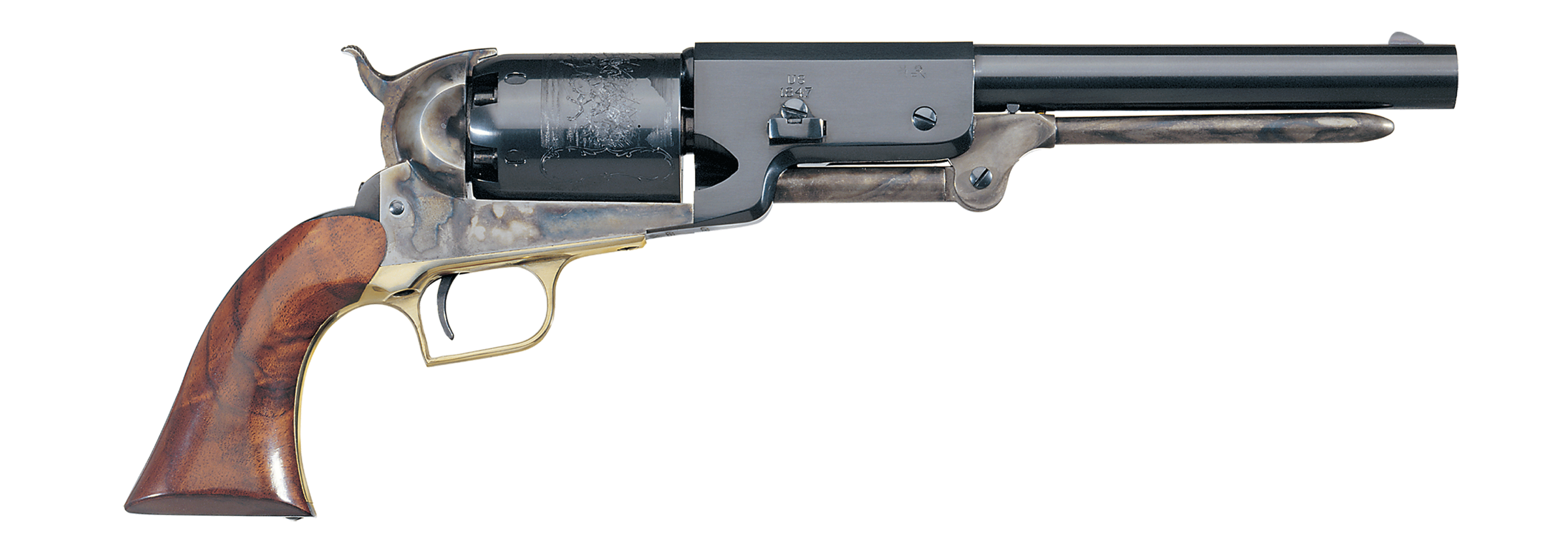 Uberti 1847/1848 Walker Pistol Grip – Pearl Finish With Gold Leaf (Plastic)